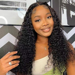 TT Hair Water Wave Lace Front Human Hair Wigs Natutal Color Wet And Wavy 13X4 Lace Frontal Wigs