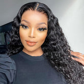 TT Hair 5x5 Glueless Lace Wig Water Wave Lace Closure Human Hair Wigs No Glue No Gel