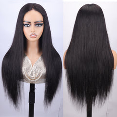 TT Hair Straight Hair 5x5 Glueless Wig Human Hair Pre Cut Lace Closure Wig