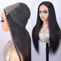 TT Hair Straight Hair 5x5 Glueless Wig Human Hair Pre Cut Lace Closure Wig