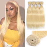 TT Hair 613 Blonde Hair Straight Weave 4PCS Hair Bundles Remy Human Hair