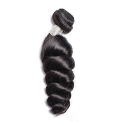 TT Hair Loose Wave Bundles With Closure Remy Human Hair 3 Bundles With Swiss Lace Closure