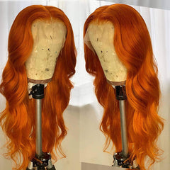 TT Hair Ginger Lace Front Wig Body Wave 13x4 Lace Frontal Wigs #350 Colored Human Hair Wigs
