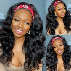 TT Hair Body Wave Headband Wig Human Hair Scarf Wig Glueless Human Hair Wigs for Women