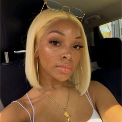 TT Hair 613 Blonde Bob Wigs 4X4 Closure Bob Wig With Baby Hair 100% Remy Hair Wigs