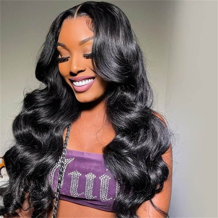 TT Hair Body Wave Closure Wigs With Baby Hair Wavy Glueless 4X4 Pre-Cut Lace Closure Wigs Natural Hairline