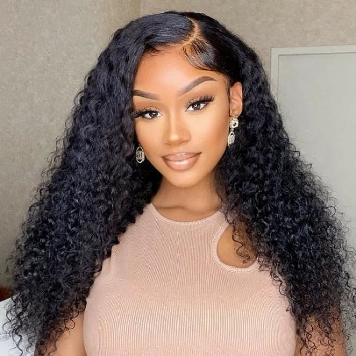 TT Hair Kinky Curly Lace Front Wigs With Baby Hair 13X4 Lace Front Human Hair Wigs 10-30 Inch