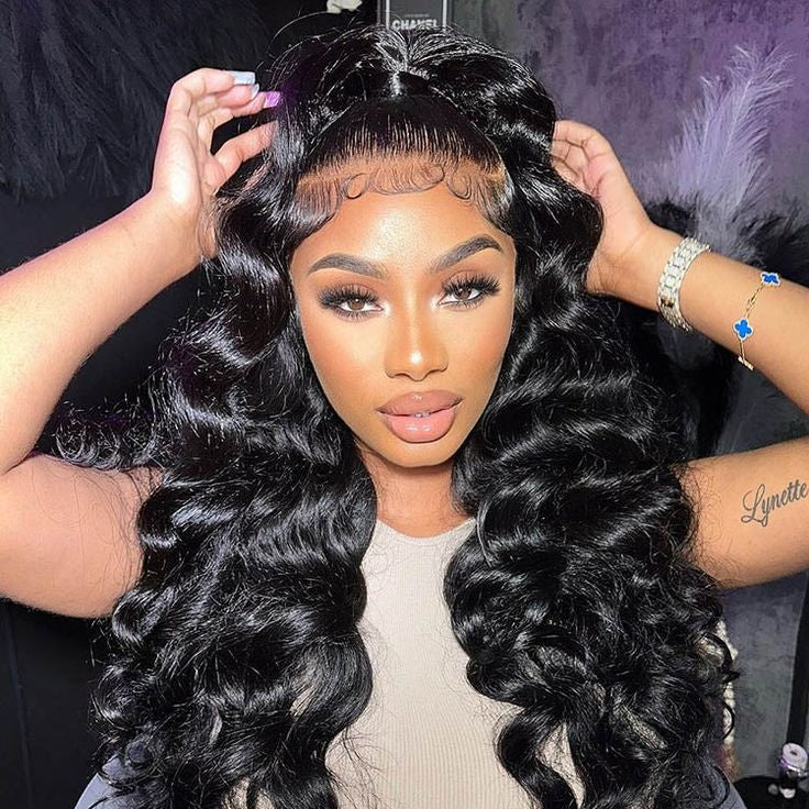 TT Hair Loose Deep Wave Wig 13x4 Lace Front Human Hair Wigs 180% Density Lace Frontal Wigs