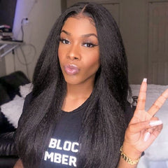 TT Hair Kinky Straight U Part Wigs Brazilian Easy Installed Glueless Human Hair Wigs For Black Women