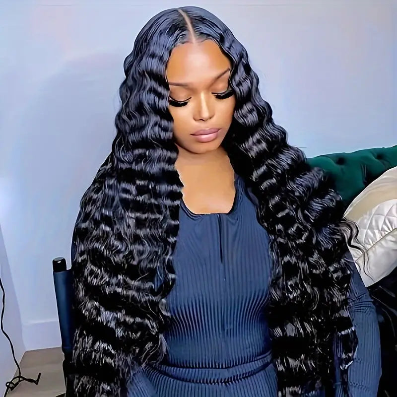 TTHair 5x5 Glueless Lace Wigs Loose Deep Wave Lace Closure Wig Human Hair Ready to Wear Wig