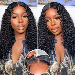 TTHair Jerry Curly 5x5 Glueless Wig Human Hair Pre Plucked Pre Cut Lace Closure Wigs Wear And Go Curly Wig