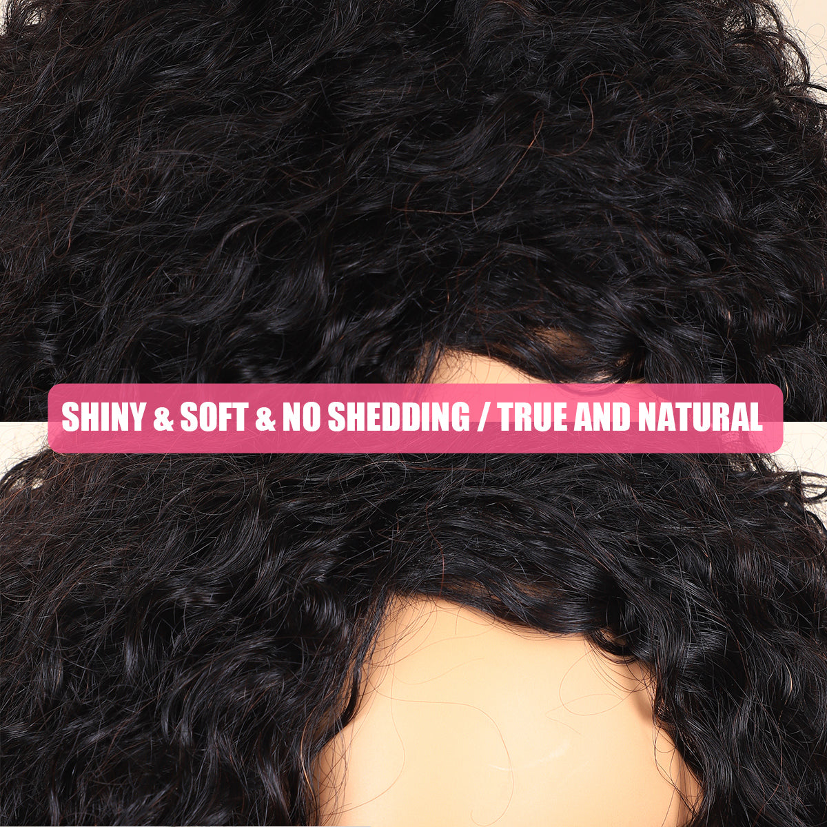 TT Hair Short Curly Wig Side Part Full Machine Made Wigs for Beginners No Glue No Gel