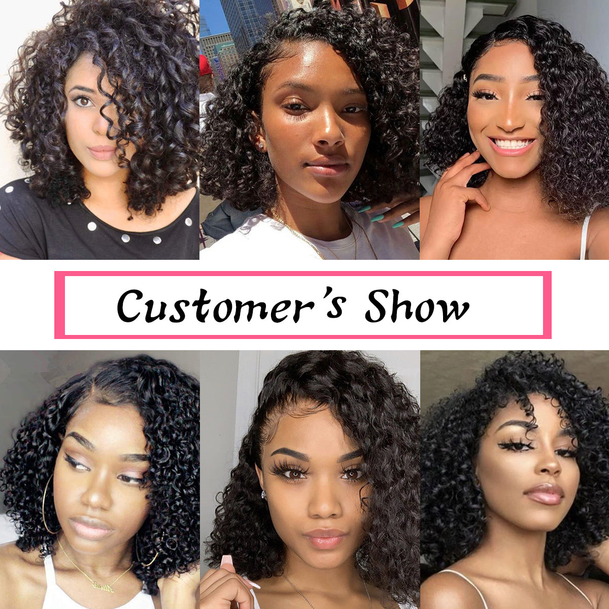 TT Hair Short Curly Wig Side Part Full Machine Made Wigs for Beginners No Glue No Gel