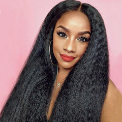 TT Hair Kinky Straight U Part Wigs Brazilian Easy Installed Glueless Human Hair Wigs For Black Women