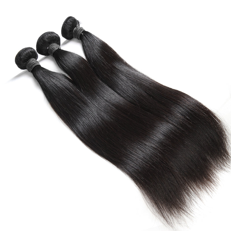 TT Hair 100% Remy Human Hair Straight Natural Color Hair Bundles 10-30inch with 3PCS