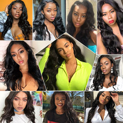 TT Hair 100% Human Hair Brazilian Hair 13x4 Lace Frontal Wig Body Wave Free Shipping