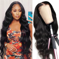 TT Hair 100% Human Hair Brazilian Hair 13x4 Lace Frontal Wig Body Wave Free Shipping