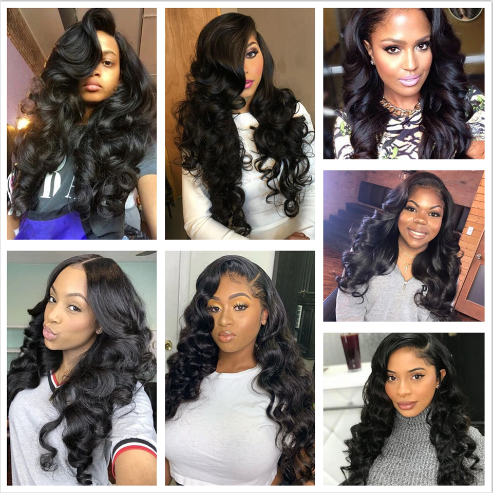 TT Hair 100% Remy Human Hair Weaves Loose Wave Hair Bundles 3 PCS