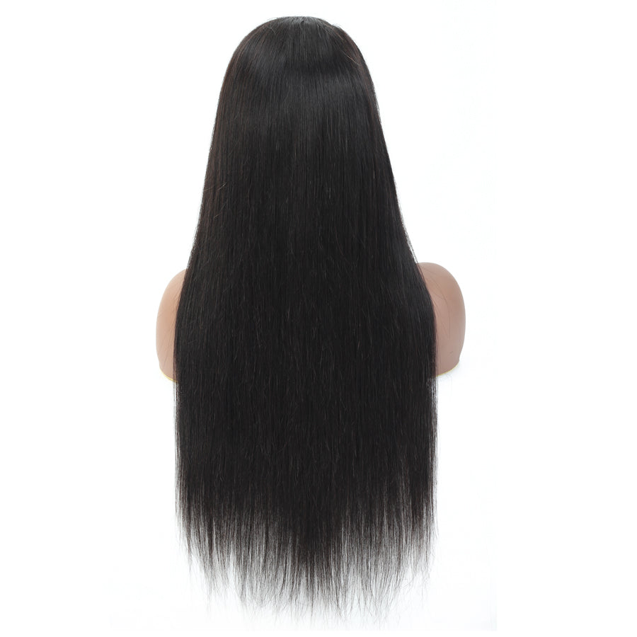 TT Hair 100% Human Hair Straight Lace Front Wig Transparent 13X4 Lace Frontal Wigs