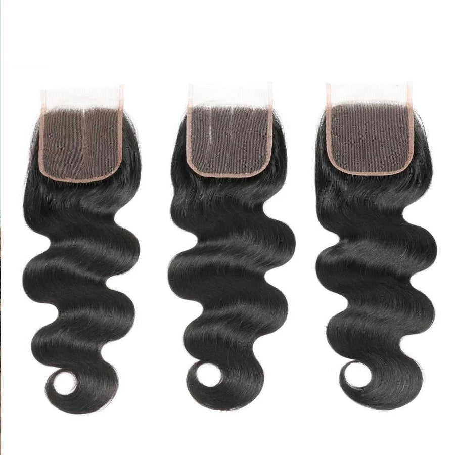 TT Hair Body Wave 4PCS Bundles With 4X4 Lace Closure Human Hair Remy Hair Bundles With Lace Closure