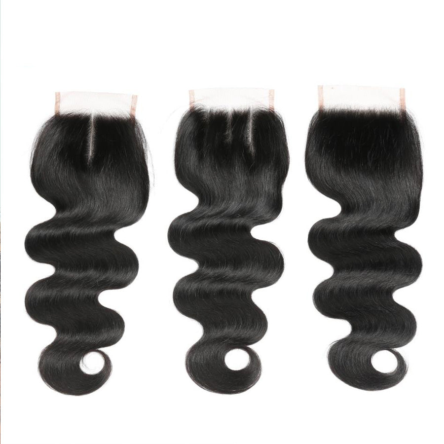 TT Hair Body Wave 4PCS Bundles With 4X4 Lace Closure Human Hair Remy Hair Bundles With Lace Closure