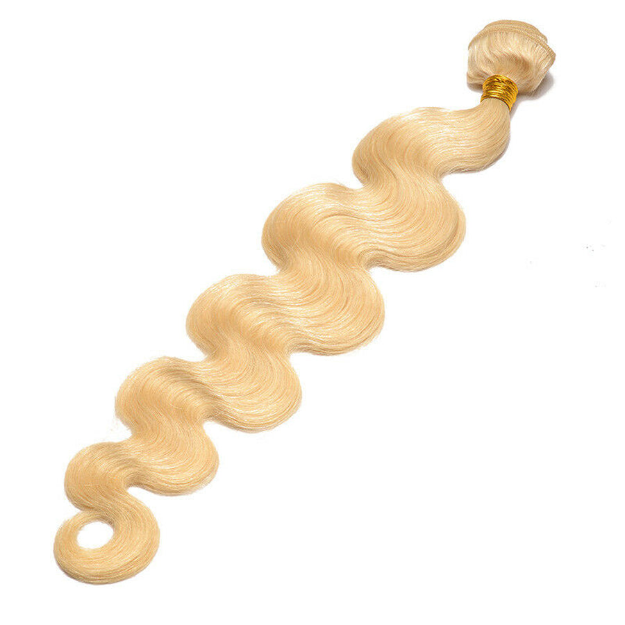 TT Hair 613 Blonde Hair Bundles With Closure Remy Hair Body Wave 4 Bundles With 4X4 Lace Closure