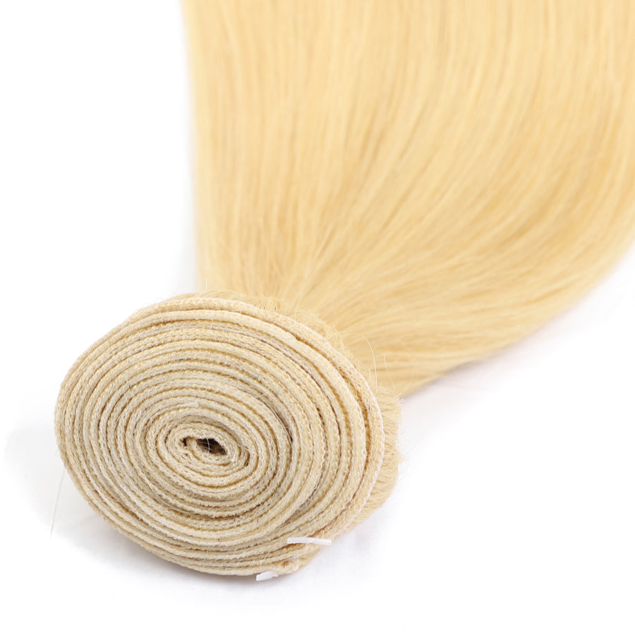 TT Hair 613 Blonde Hair Straight Weave 4PCS Hair Bundles Remy Human Hair