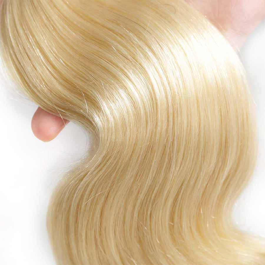 TT Hair Body Wave 613 Blonde Color Hair Bundles 100% Remy Human Hair Weaves 3 Bundles