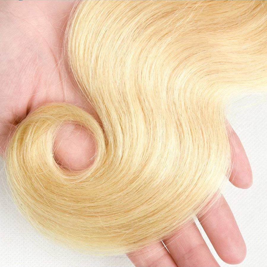 TT Hair Body Wave 613 Blonde Color Hair Bundles 100% Remy Human Hair Weaves 3 Bundles