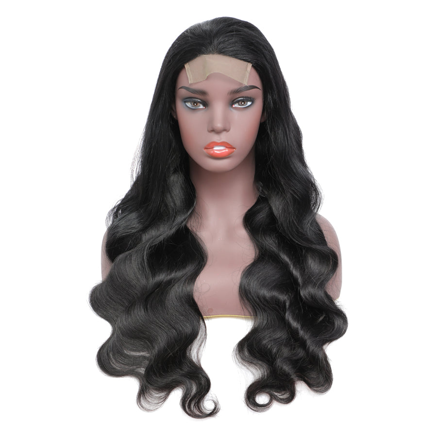 TT Hair Body Wave Closure Wigs With Baby Hair Wavy Glueless 4X4 Pre-Cut Lace Closure Wigs Natural Hairline