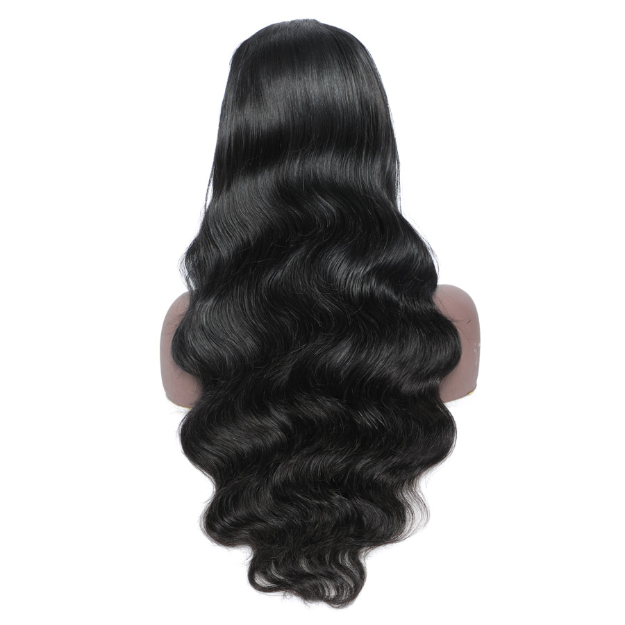 TT Hair Body Wave Closure Wigs With Baby Hair Wavy Glueless 4X4 Pre-Cut Lace Closure Wigs Natural Hairline