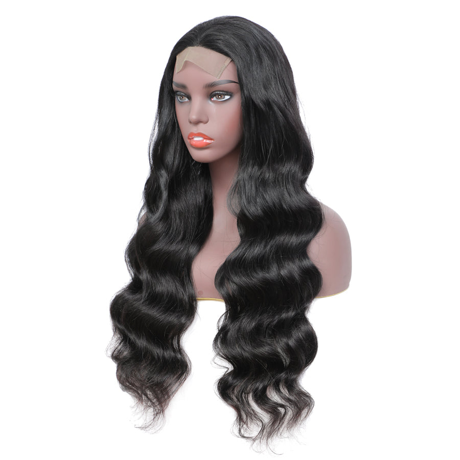 TT Hair Body Wave Closure Wigs With Baby Hair Wavy Glueless 4X4 Pre-Cut Lace Closure Wigs Natural Hairline