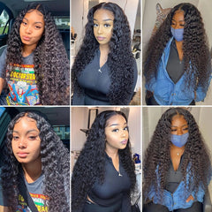 TT Hair Brazilian Deep Wave Hair 4 Bundles Virgin Remy Human Hair Weaves 10-30Inch