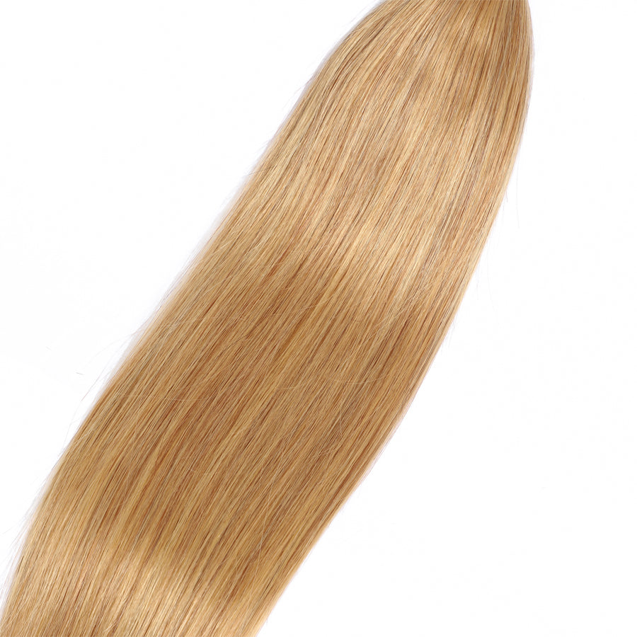 TT Hair Color 27 Honey Blonde Silky Straight Bundles 4PCS Straight Hair Weave Remy Human Hair Extensions