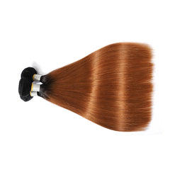 TT Hair Dark Roots Ombre Hair 4 Bundles T1B/30 Brazilian Straight Hair Weaves Remy Human Hair