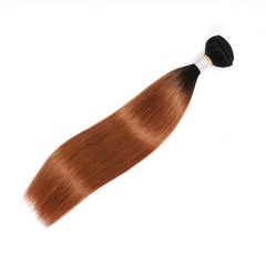 TT Hair Dark Roots Ombre Hair 4 Bundles T1B/30 Brazilian Straight Hair Weaves Remy Human Hair