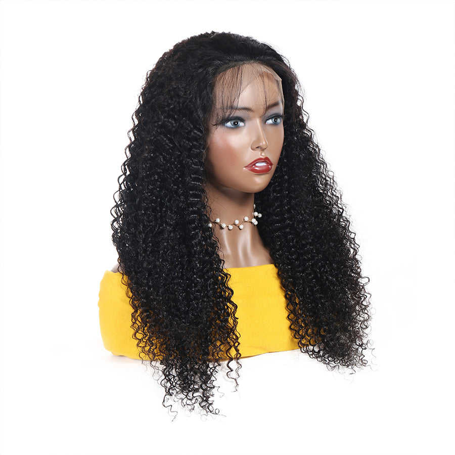 TT Hair Kinky Curly Lace Front Wigs With Baby Hair 13X4 Lace Front Human Hair Wigs 10-30 Inch