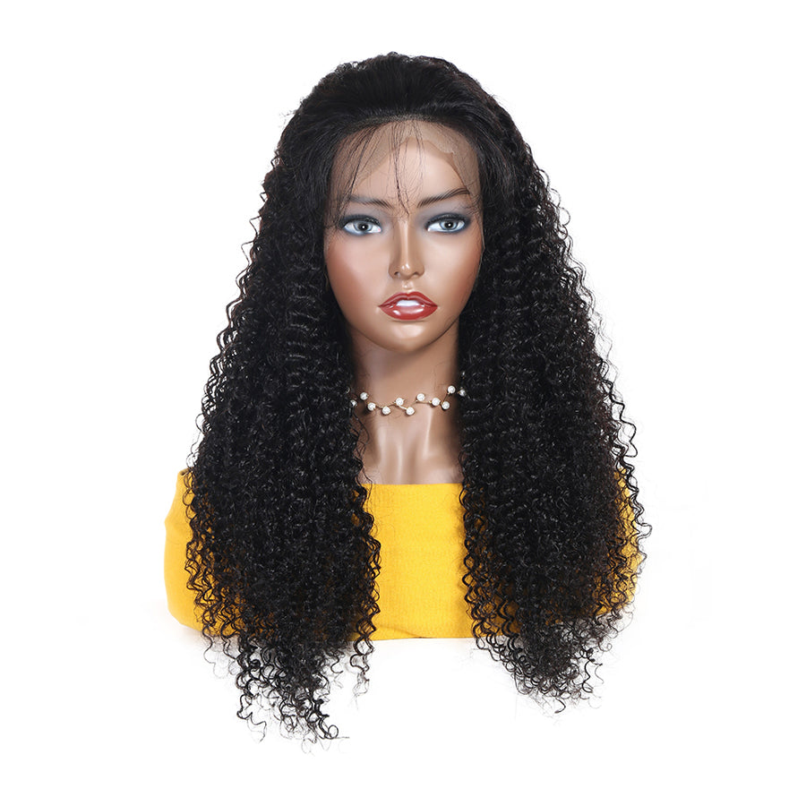 TT Hair Kinky Curly Lace Front Wigs With Baby Hair 13X4 Lace Front Human Hair Wigs 10-30 Inch