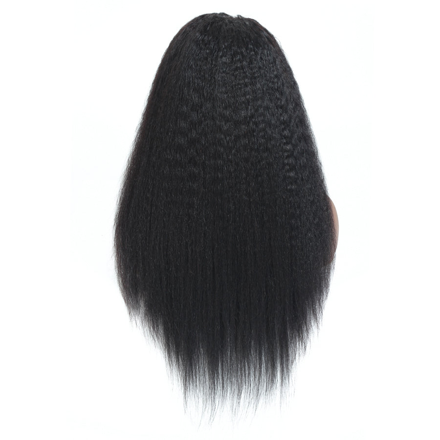 TT Hair Kinky Straight Lace Front Wigs Human Hair 13X4 Lace Frontal Wig Natural Hair line 10-30 Inch