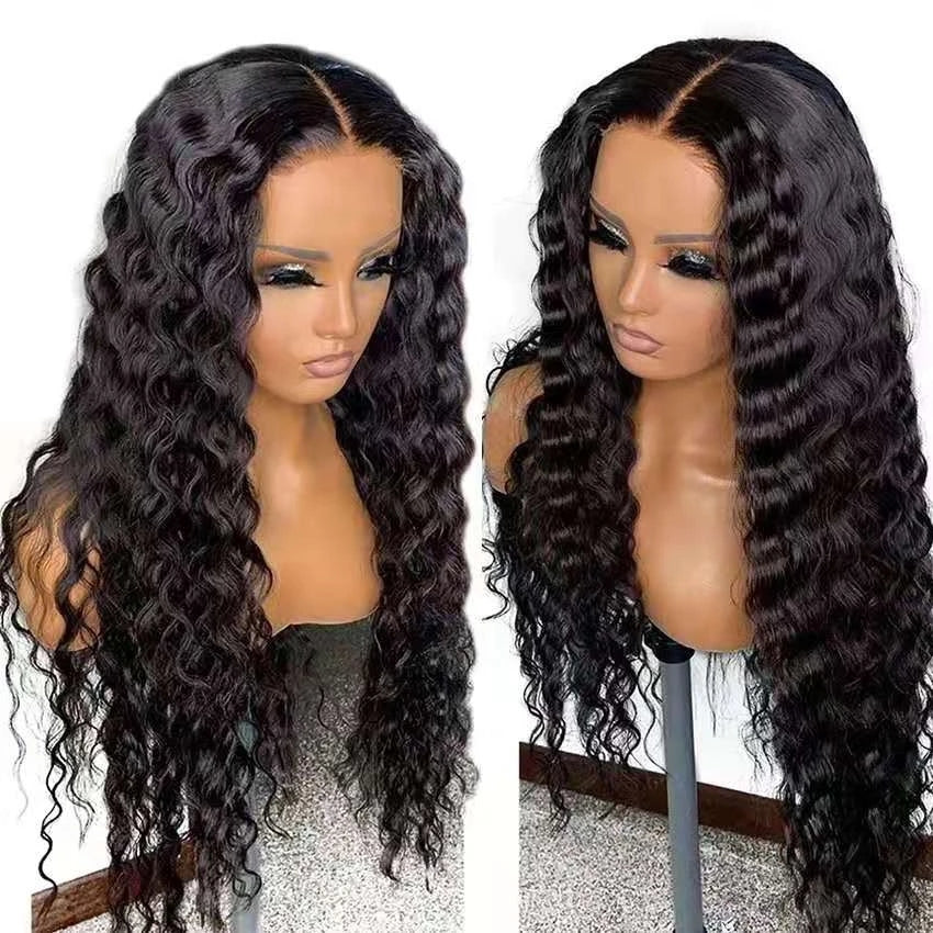 TT Hair Loose Deep Wave Wig 13x4 Lace Front Human Hair Wigs 180% Density Lace Frontal Wigs
