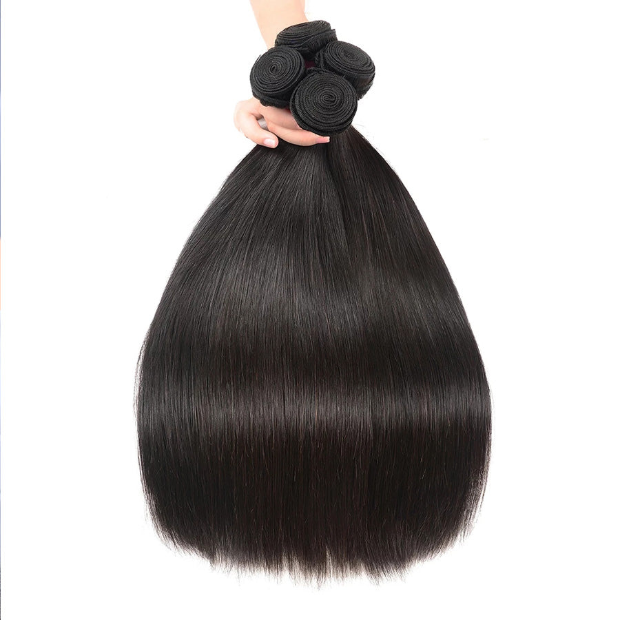 TT Hair Silky Straight Hair Bundles 10-30 Inch 100% Remy Human Hair 4 Bundle Deals