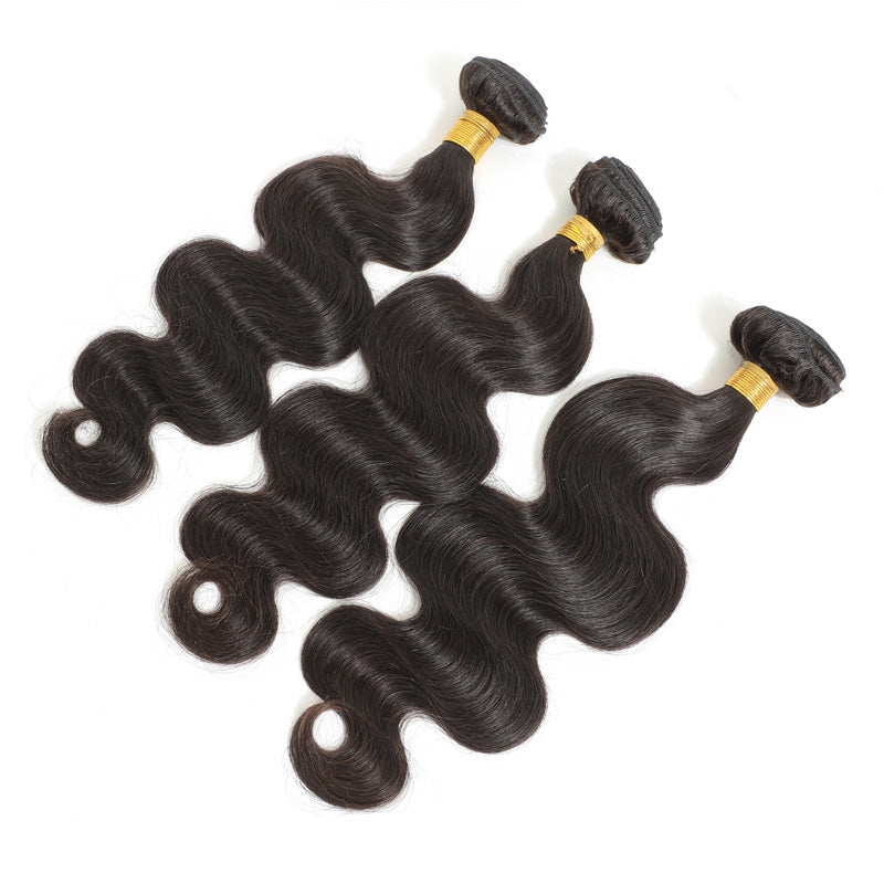 TT Hair Body Wave Hair Bundles With Closure Remy Human Hair Weave 3 Bundles With 4x4 Lace Closure