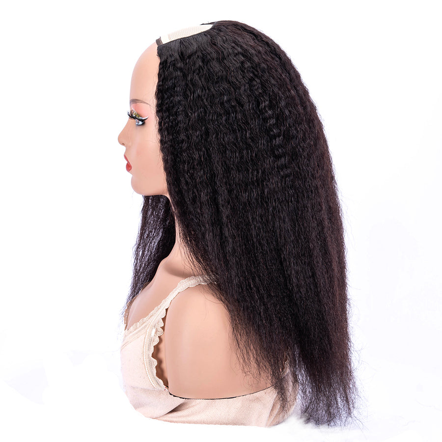 TT Hair Kinky Straight U Part Wigs Brazilian Easy Installed Glueless Human Hair Wigs For Black Women